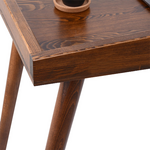 Γραφείο Εργασίας Brady Pakoworld Φυσικό Ξύλο Πεύκου Καρυδί 119x59x75εκ