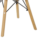 Τραπέζι Julita Παιδικό Pakoworld Λευκό mdf και Ξύλο Οξιάς σε Φυσική Απόχρωση Φ60x51εκ