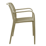 Πολυθρόνα Karmen Pakoworld pp σε Cappucino Απόχρωση 58.5x54x80εκ