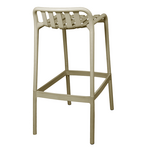 Σκαμπό Μπαρ Laudre Pakoworld pp σε Απόχρωση Cappucino 56x36x87εκ