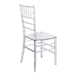 Καρέκλα Tiffany Pakoworld Διάφανο pc 38.5x46x88εκ