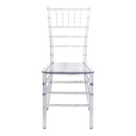 Καρέκλα Tiffany Pakoworld Διάφανο pc 38.5x46x88εκ