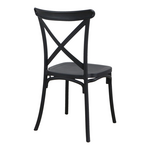 Καρέκλα Crossie Pakoworld pp σε Μαύρη Απόχρωση 38x46.5x82εκ