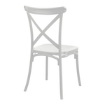 Καρέκλα Crossie Pakoworld pp σε Λευκή Απόχρωση 38x46.5x82εκ