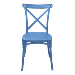Καρέκλα Crossie Pakoworld pp σε Απόχρωση Μπλε 38x46.5x82εκ
