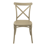 Καρέκλα Crossie Pakoworld pp σε Απόχρωση Cappucino 38x46.5x82εκ