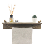 Ραφιέρα Τοίχου Sidra Pakoworld Καρυδί 50x9x10εκ