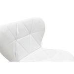 Σκαμπό Μπαρ Coozy Pakoworld pu σε Λευκό Χρώμα Σκελετός Χρωμίου