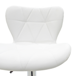 Σκαμπό Μπαρ Coozy Pakoworld pu σε Λευκό Χρώμα Σκελετός Χρωμίου