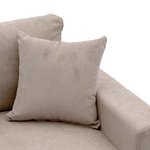 Γωνιακός Καναπές-Κρεβάτι Αναστρέψιμος Lilian Pakoworld Ύφασμα Μπεζ 225x148x81εκ