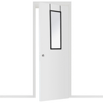 Καθρέπτης Πόρτας pwd-0111 Pakoworld Polyresin-Μαύρο 34x1.7x94εκ