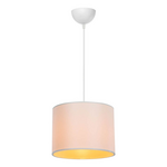 Φωτιστικό Οροφής Μονόφωτο pwl-1115 Pakoworld ε27 Κρεμ-Λευκό Φ22x60εκ