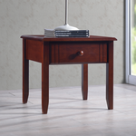Κομοδίνο Juliene με Συρτάρι Καρυδί Rubberwood 50x44x46εκ