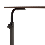 Γραφείο Piper Pakoworld με Αυξομείωση Ύψους-mdf Καρυδί-Μαύρο 60x40x69-90εκ