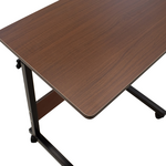 Γραφείο Piper Pakoworld με Αυξομείωση Ύψους-mdf Καρυδί-Μαύρο 60x40x69-90εκ