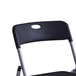 Καρέκλα Πτυσσόμενη Daxton Pakoworld pp Μαύρο-Ασημί 49x46.5x73.5εκ