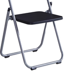 Καρέκλα Πτυσσόμενη Daxton Pakoworld pp Μαύρο-Ασημί 49x46.5x73.5εκ