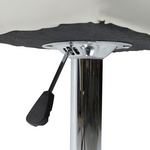 Σκαμπό Μπαρ Remina Pakoworld Πτυσσόμενο Λευκό pu-Βάση Χρωμίου 44x44x112εκ