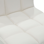 Σκαμπό Μπαρ Remina Pakoworld Πτυσσόμενο Λευκό pu-Βάση Χρωμίου 44x44x112εκ