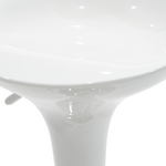 Σκαμπό Μπαρ Felice Pakoworld Πτυσσόμενο Λευκό-Βάση Χρωμίου 40x43x84εκ