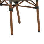 Καρέκλα Nacia  Pakoworld Καρυδί Αλουμίνιο-Γκρι Textilene 45x59x85εκ