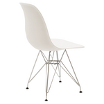 Καρέκλα Adelle Pakoworld pp Λευκό-Inox Πόδι 46x55x81εκ