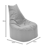 Πουφ Πολυθρόνα Norm pro Pakoworld 100% Αδιάβροχο Μόκα