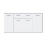 Συρταριέρα Drepen Pakoworld Μελαμίνη σε Λευκό Χρώμα 162.3x34.2x81.7εκ