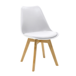 Tραπεζαρία Natali-Gaston σετ 5τμχ Λευκό σε Απόχρωση Λευκό-Φυσικό 120x80x73εκ