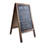 Stand Μενού Felex Pakoworld Καρυδί-Μαύρο 50x25x100εκ