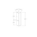 Ντουλάπα-Στήλη Μπάνιου Gingo Pakoworld Μελαμίνης Λευκό 33x35x159εκ