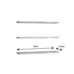 Ραφιέρα Τοίχου Edna Pakoworld Μελαμίνη σε Φυσική Απόχρωση 60x14.5x1.8εκ