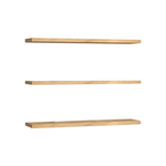 Ραφιέρα Τοίχου Edna Pakoworld Μελαμίνη σε Φυσική Απόχρωση 60x14.5x1.8εκ