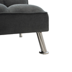 Καναπές-Κρεβάτι Rebel Pakoworld 3θέσιος με Ύφασμα Ανθρακί 189x92x82εκ