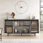 Μπουφές Jethro Pakoworld Ανθρακί Antique-Wenge 160x44.5x75.5εκ