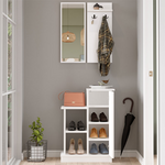 Έπιπλο Εισόδου Wizbo Pakoworld Μελαμίνης Λευκό 61x37x82.5εκ