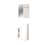 Έπιπλο Εισόδου Wizbo Pakoworld Μελαμίνης Λευκό 61x37x82.5εκ