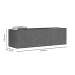 Έπιπλο Τηλεόρασης Επιτοίχιο Serit Pakoworld Αντικέ Ανθρακί Μελαμίνης 100x31.5x29.5εκ