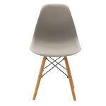 Καρέκλα Julita Pakoworld pp Γκρι-Φυσικό Πόδι 46x50x82εκ