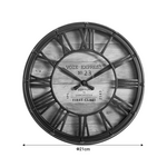 Ρολόι Τοίχου Robin Pakoworld Αντικέ Μπρονζέ pp Φ21x5εκ