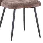 Καρέκλα Karg Pakoworld Ανθρακί Ύφασμα-Πόδι Μαύρο Μέταλλο 57x62x80εκ