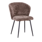 Καρέκλα Karg Pakoworld Ανθρακί Ύφασμα-Πόδι Μαύρο Μέταλλο 57x62x80εκ