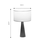 Επιτραπέζιο Φωτιστικό Kalito Pakoworld Ivory-Καφέ Φ24x45εκ