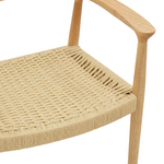 Πολυθρόνα Juvan Pakoworld Φυσικό Rubberwood 64x53x77εκ