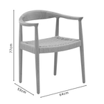 Πολυθρόνα Juvan Pakoworld Φυσικό Rubberwood 64x53x77εκ