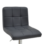 Σκαμπό Μπαρ Remina Pakoworld Πτυσσόμενο Μαύρο pu-Βάση Χρωμίου 44x44x112εκ