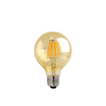 Λαμπτήρας led g80 Bulb Pakoworld 4w e27 3000k 200-220v Amber