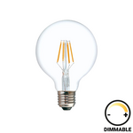 Λαμπτήρας led G125 Bulb Pakoworld Dimmable 8w e27 Clear