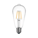 Λαμπτήρας led St64 Bulb Pakoworld 4w 3000k e27 Clear