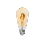 Λαμπτήρας led St64 Bulb Pakoworld 4w 3000k e27 Amber